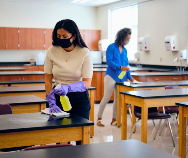 school cleaning